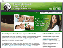 Tablet Screenshot of bramptonmassageacupuncture.com